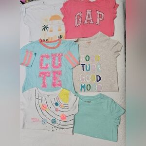 Girls 6 piece shirts lot Size 7-8 8